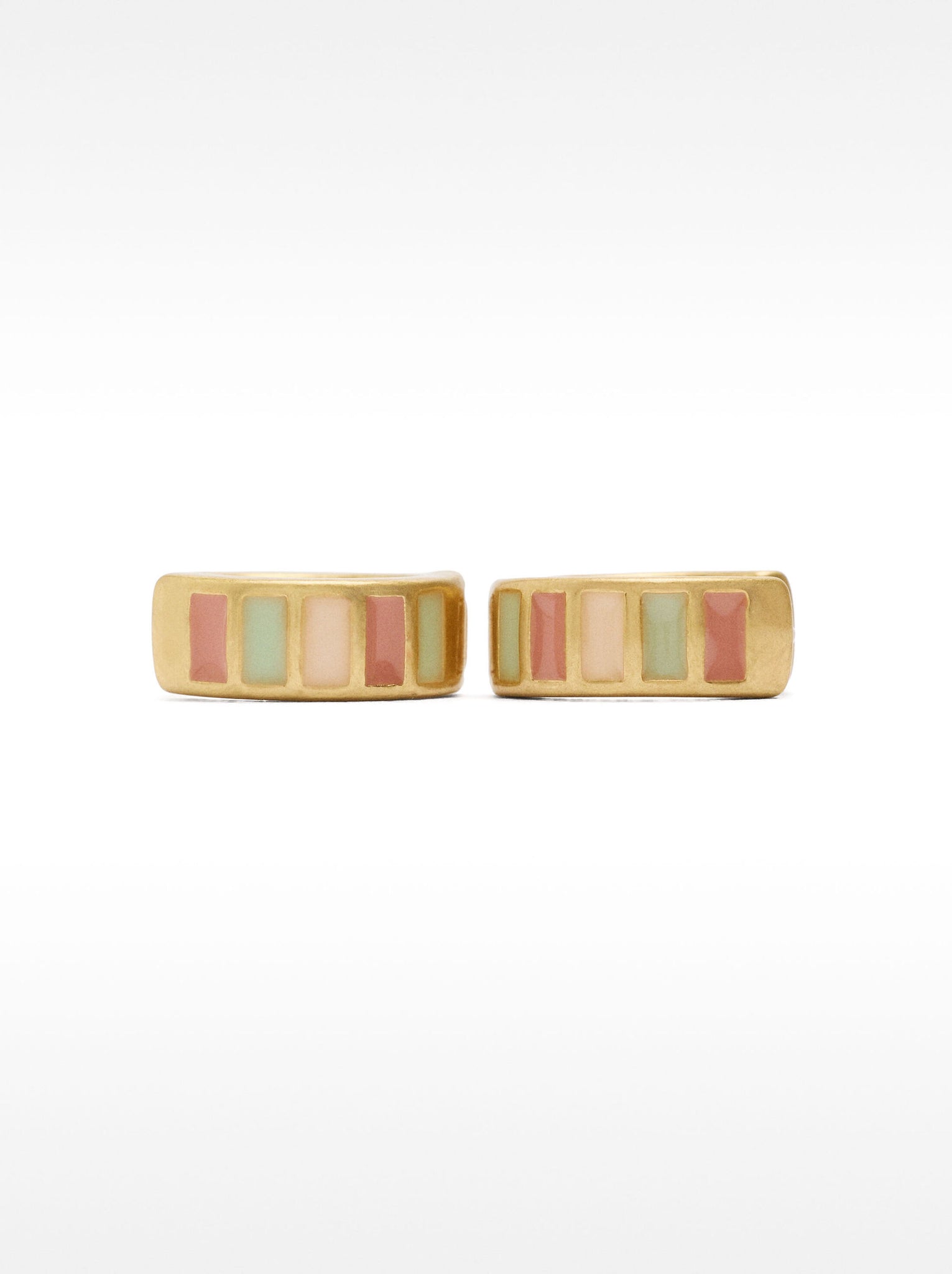 Aros de esmalte multicolor