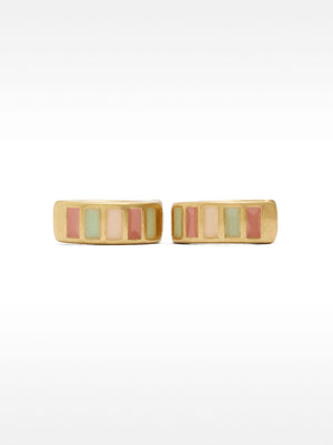 Aros de esmalte multicolor