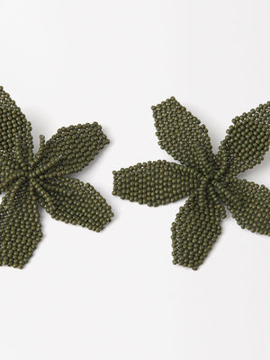 Pendientes Maxiflor De Abalorios