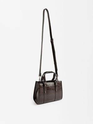 Bolso Tote De Charol