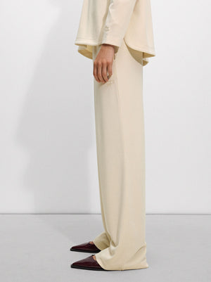 Pantalón Fluido Con Cintura Elástica