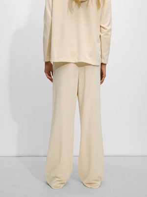 Pantalón Fluido Con Cintura Elástica