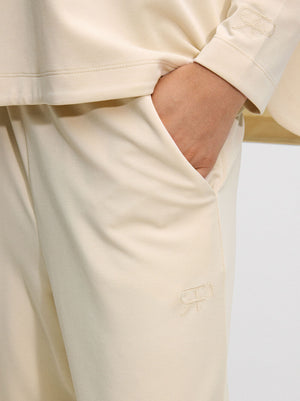 Pantalón Fluido Con Cintura Elástica