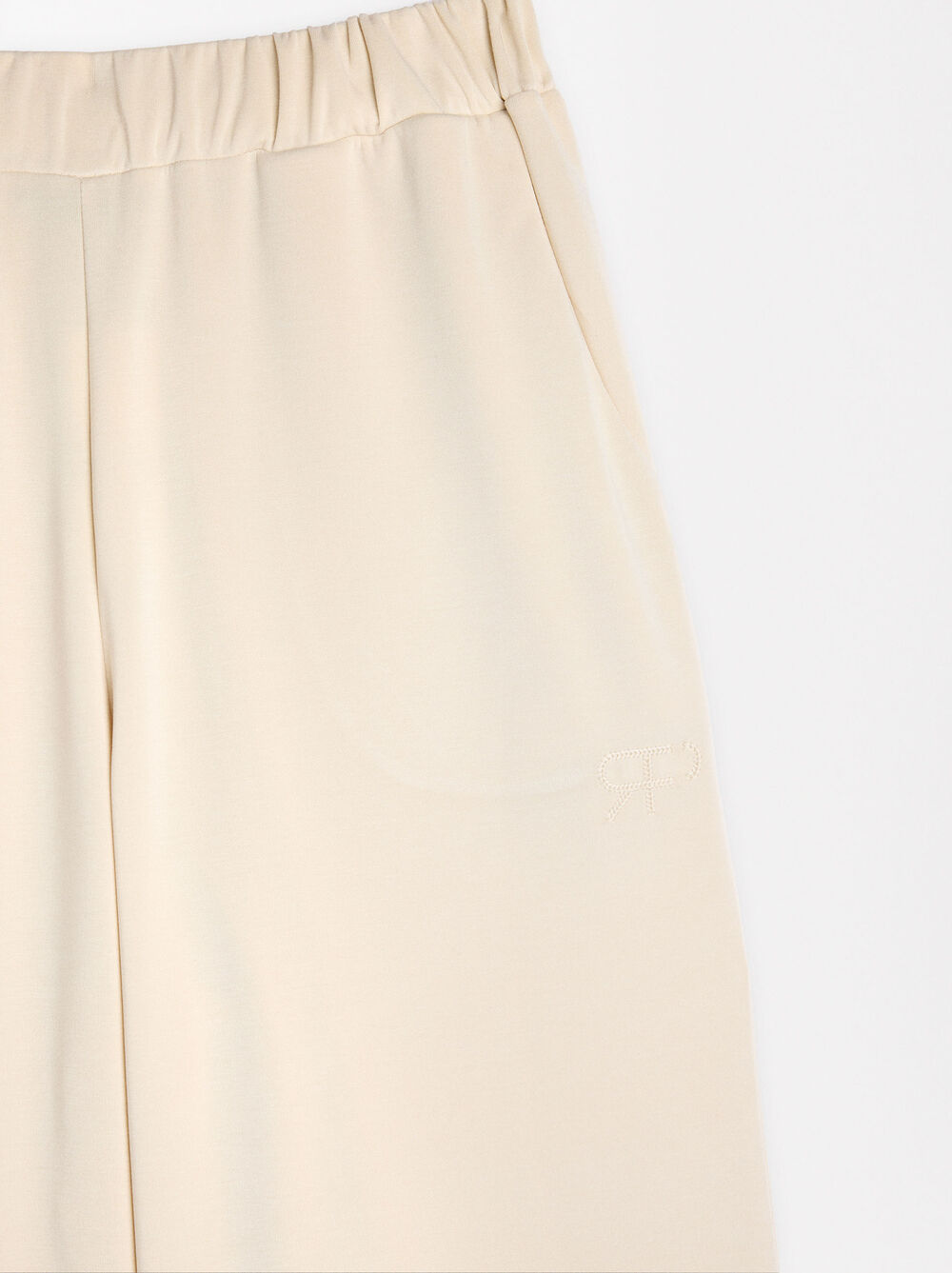 Pantalón Fluido Con Cintura Elástica