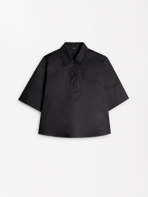 Camisa De Algodón Cuello Polo