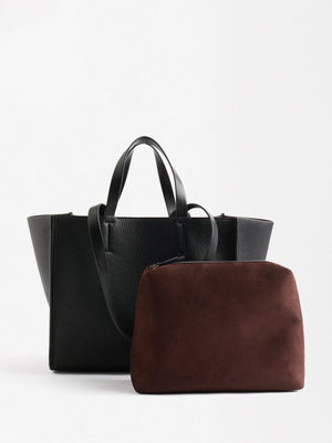 Bolso Shopper Con Cremallera