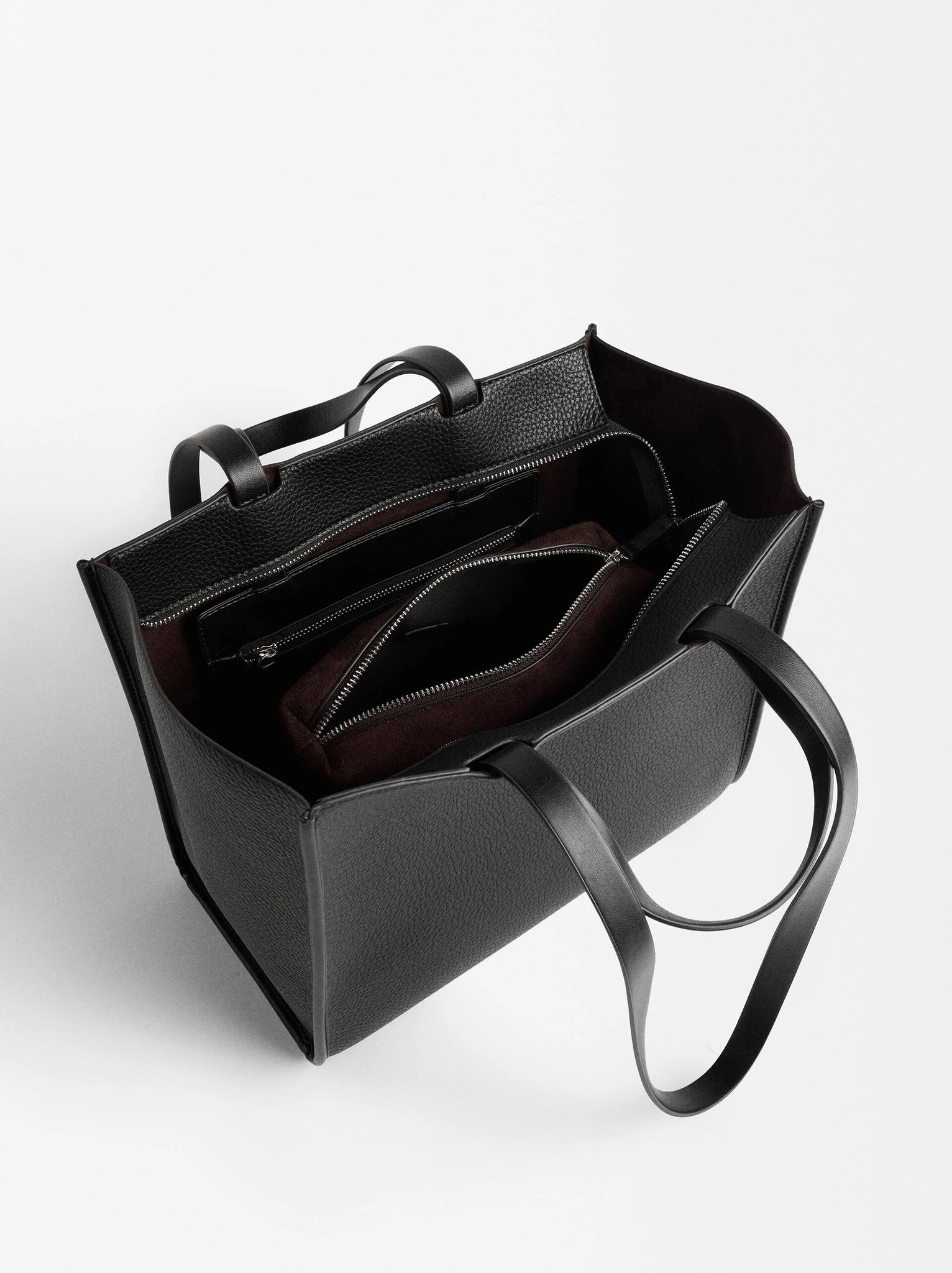Bolso Shopper Con Cremallera