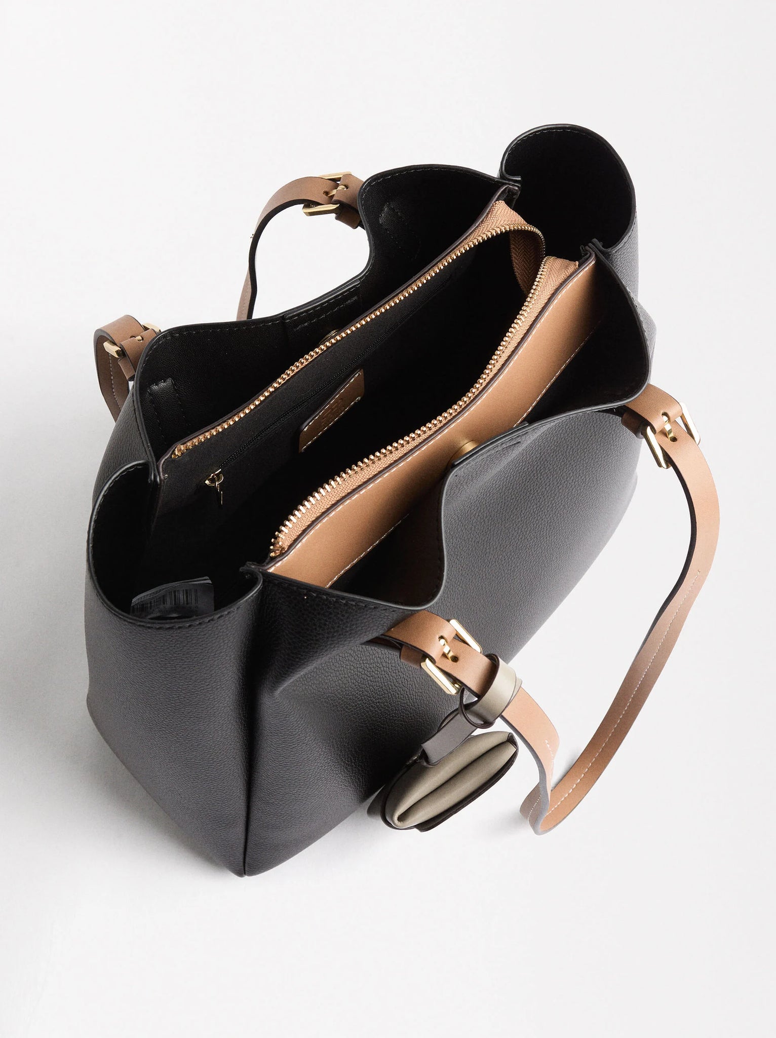 Bolso Tote Con Textura