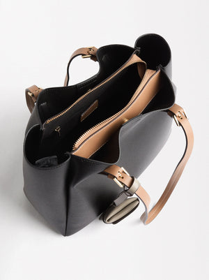 Bolso Tote Con Textura