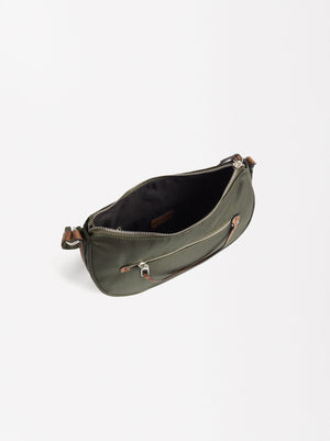 Bolso Bandolera De Nylon Tipo Hobo