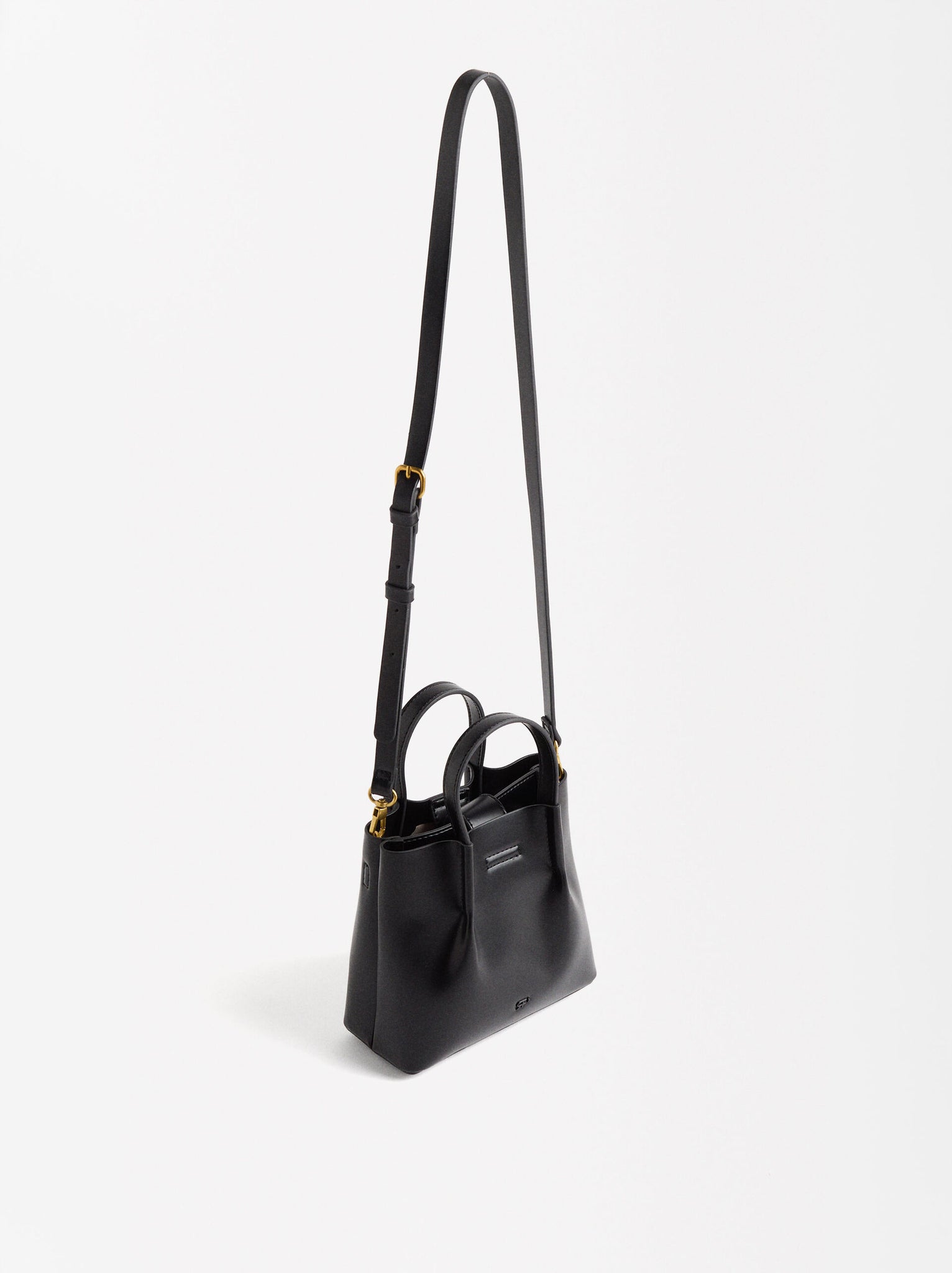 Bolso Tote Con Efecto Craquelado