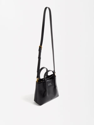 Bolso Tote Con Efecto Craquelado