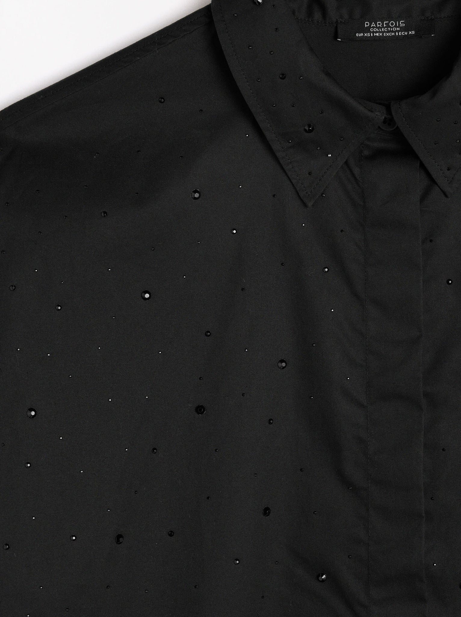 Camisa 100% Algodón Con Strass
