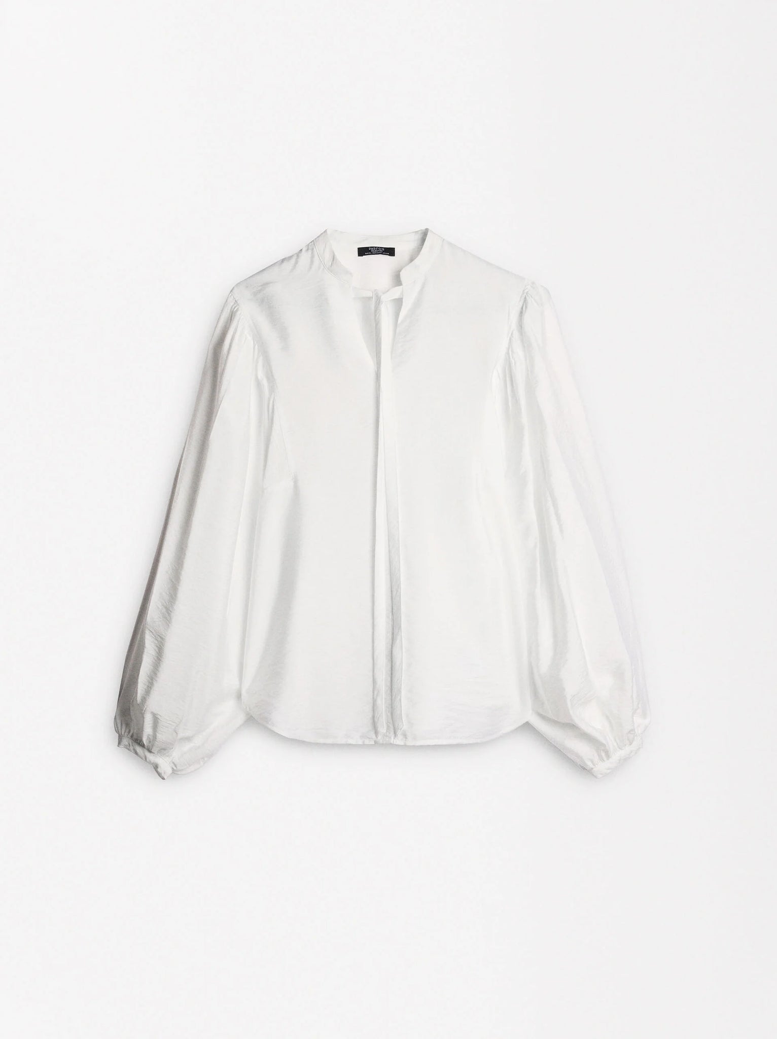 Camisa Con Manga Abullonada