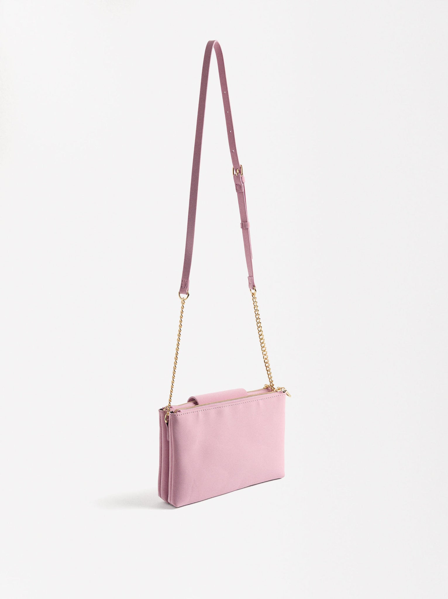 Bolso de tiracolo textura aterciopelada