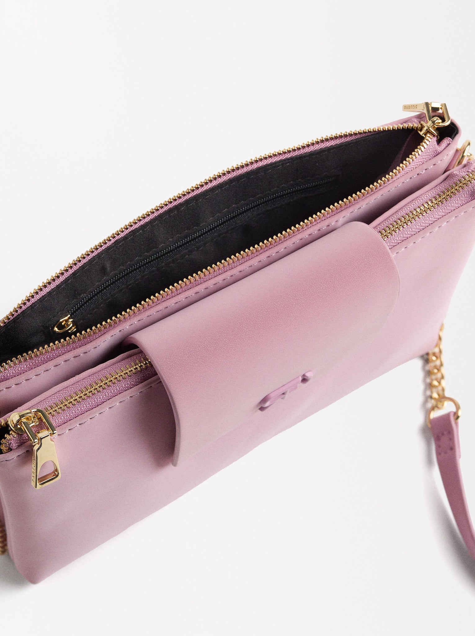 Bolso de tiracolo textura aterciopelada