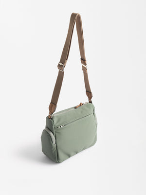 Bolso Bandolera Efecto Nylon