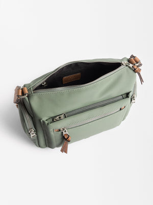 Bolso Bandolera Efecto Nylon