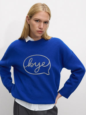 Jersey De Punto Con Bordado