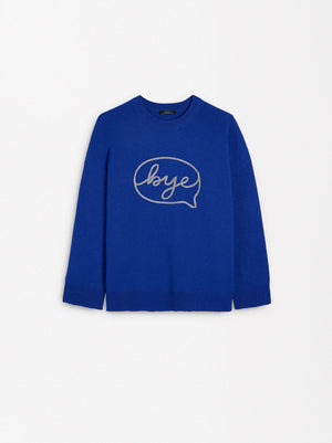 Jersey De Punto Con Bordado