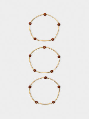 Set de pulseras segmentadas