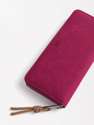 Cartera efecto serraje