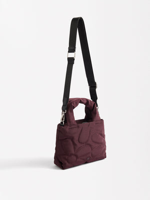 Bolso Tote De Nylon Acolchado