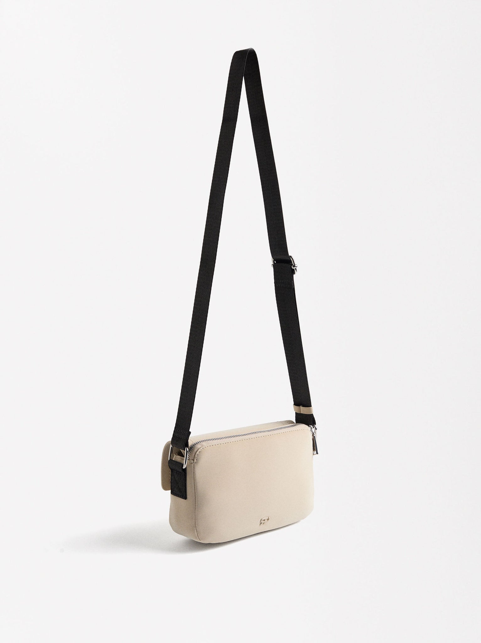 Bolso bandolera textura aterciopelada