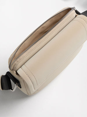 Bolso bandolera textura aterciopelada