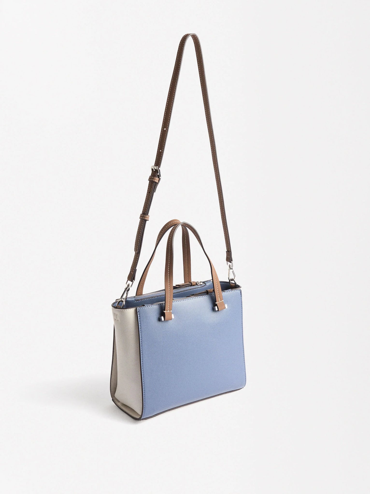 Bolso tote color block colgante
