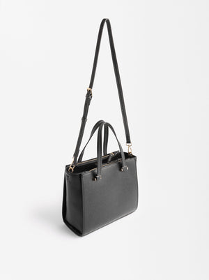 Bolso tote con colgante