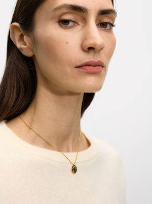 Collar Corto Medalla Ángel Baño Oro 18k