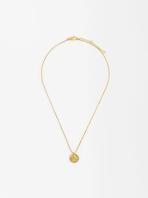 Collar Corto Medalla Ángel Baño Oro 18k