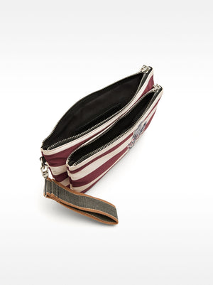 Bolso multiusos a rayas