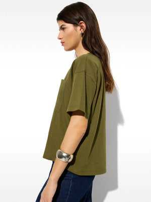 Camiseta algodón con bolsillo