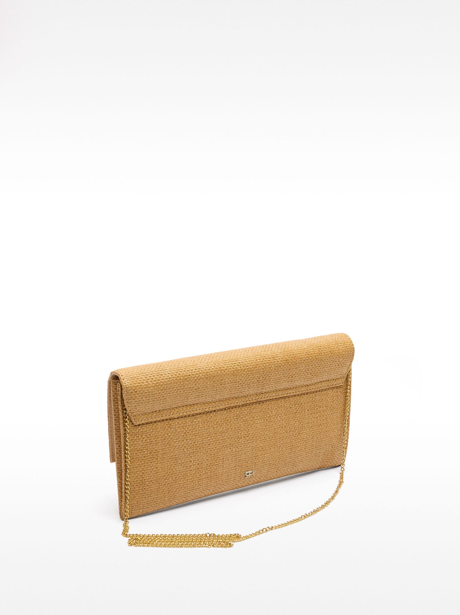 Bolso de fiesta tipo sobre efecto rafia