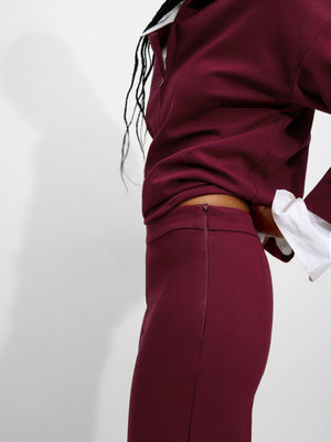 Pantalón Recto De Tiro Medio