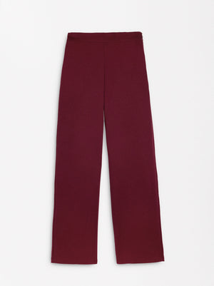 Pantalón Recto De Tiro Medio
