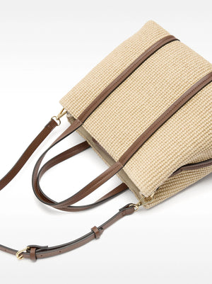 Bolso tote efecto rafia