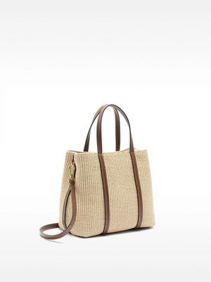 Bolso tote efecto rafia