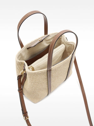 Bolso tote efecto rafia