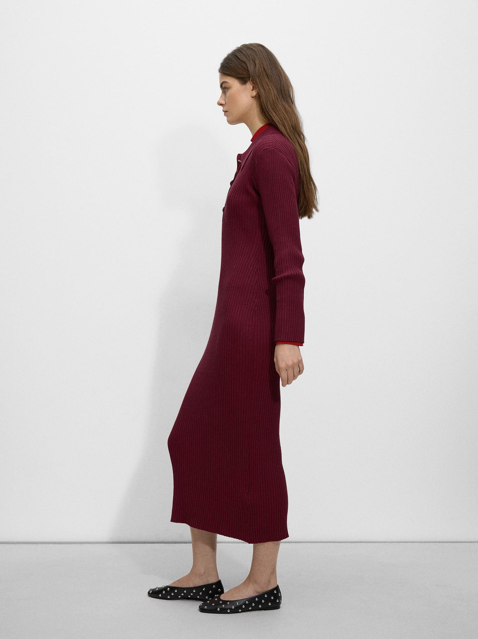 Vestido De Punto Canalado