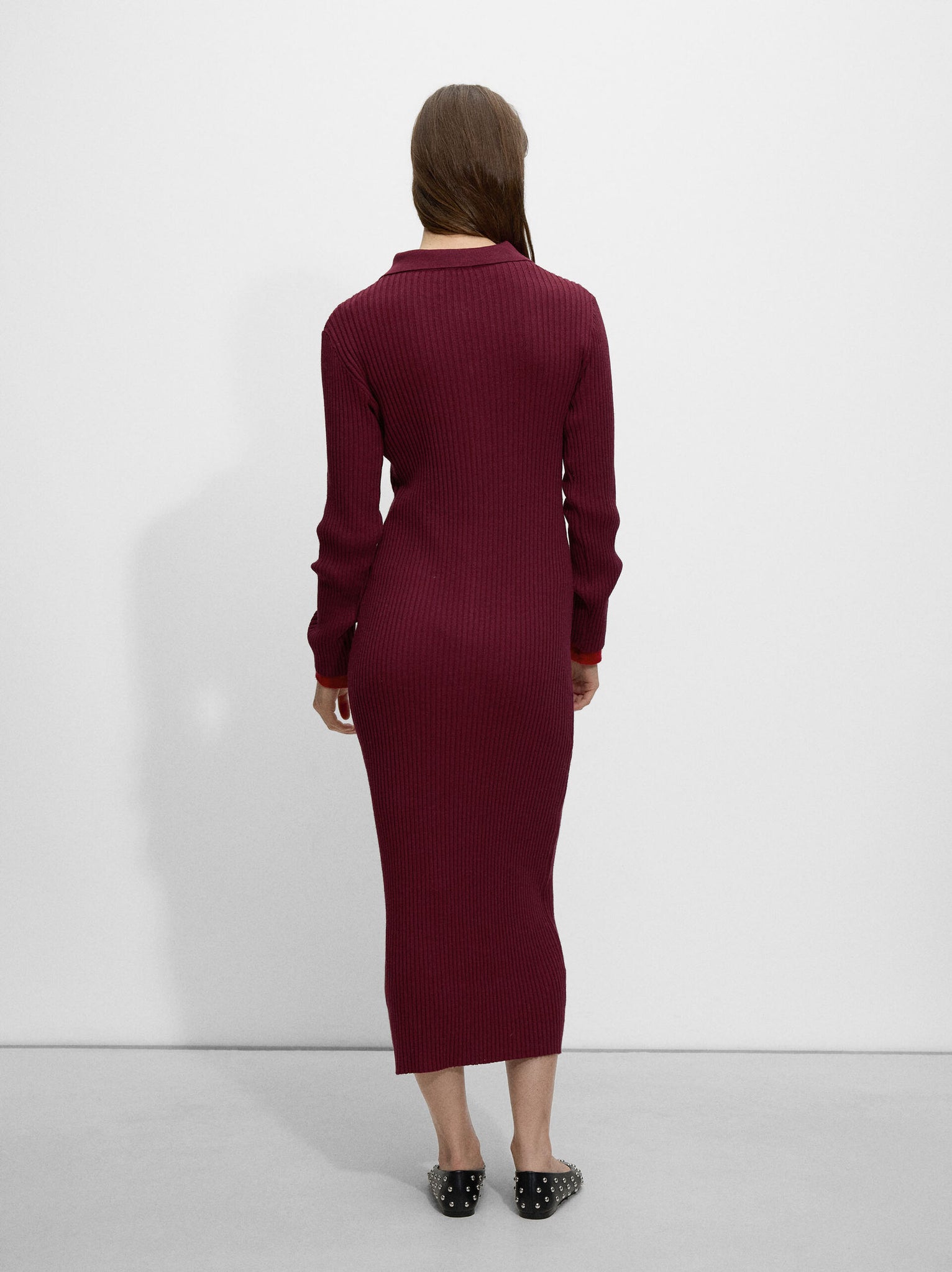 Vestido De Punto Canalado