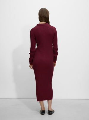 Vestido De Punto Canalado