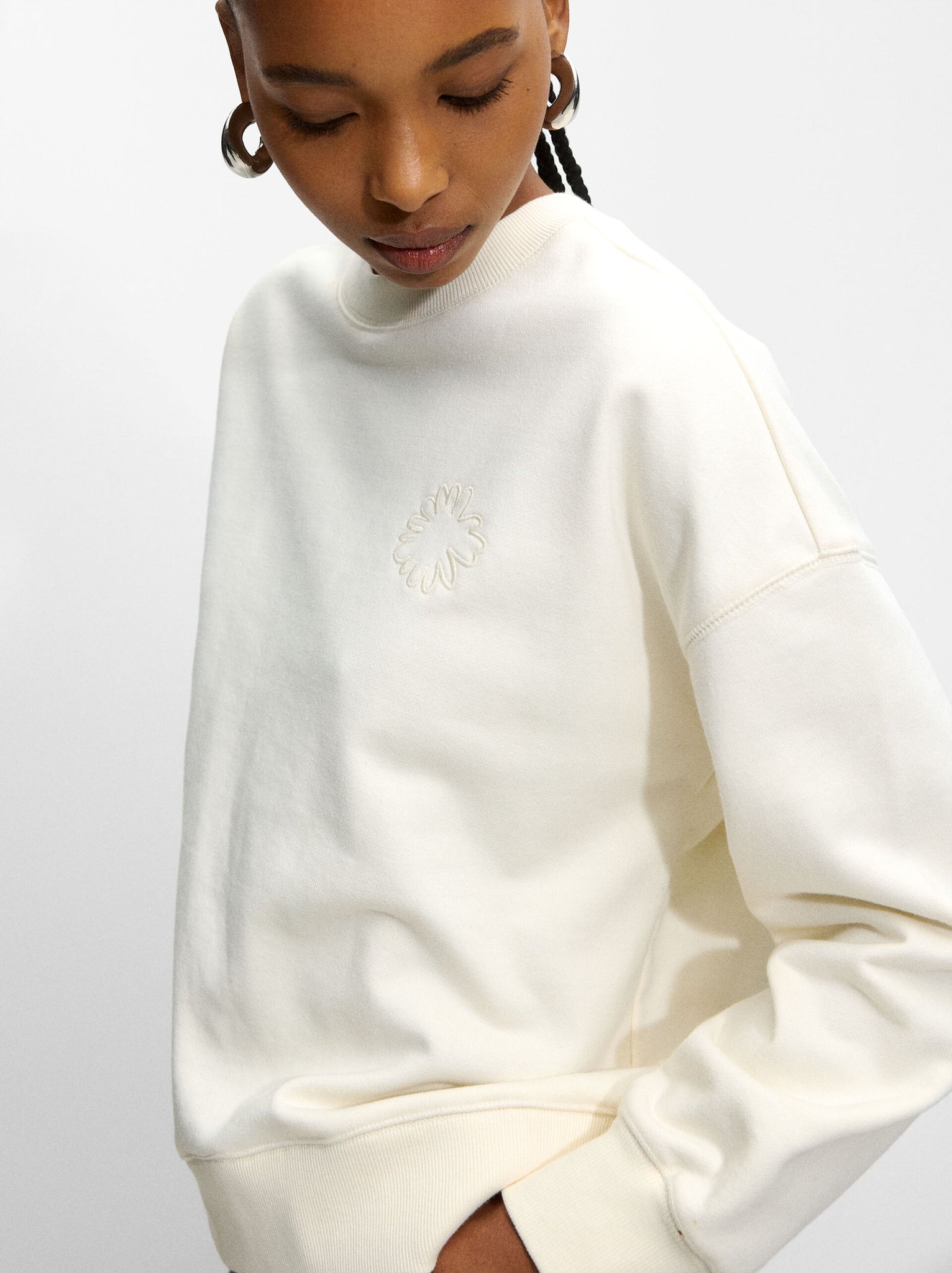 Sudadera Con Flor