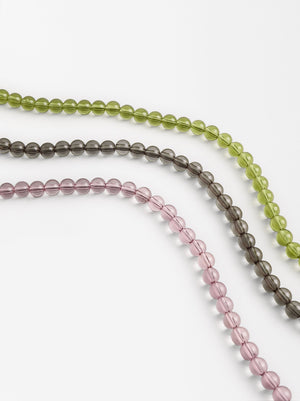 Set de collares transparentes