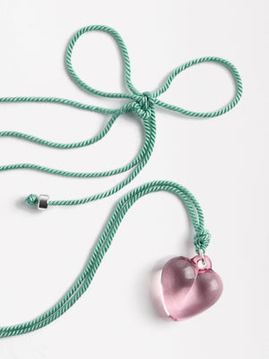 Collar cordón corazón