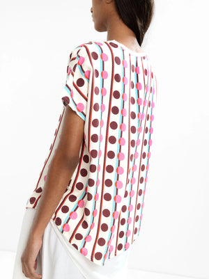 Top estampado 100 % lyocell