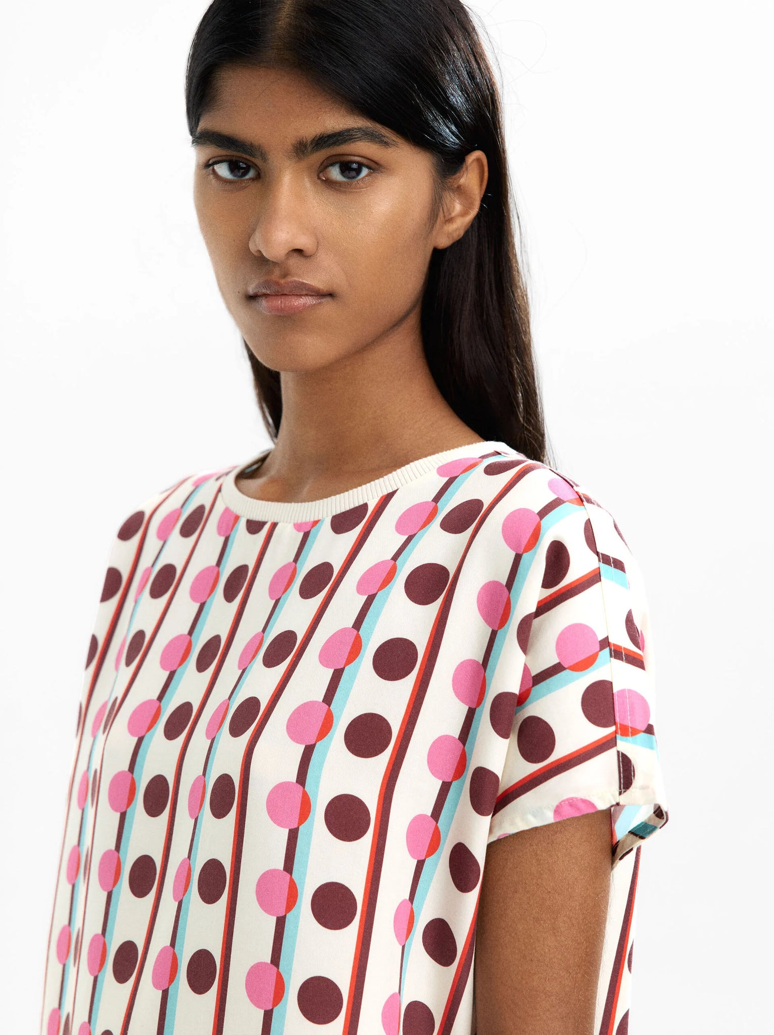Top estampado 100 % lyocell