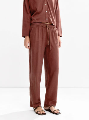 Pantalón de algodón con cordón ajustable